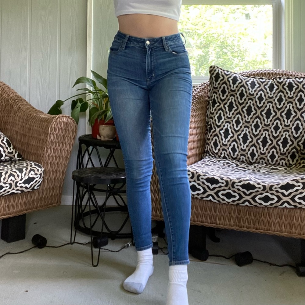 Medium/Dark Wash Skinny Jeans